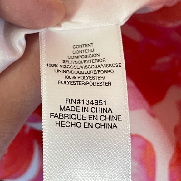 NWT‎ WAYF Felicity Floral Pink Midi Dress in Coral Pink Hibiscus, Small - Picture 8 of 9